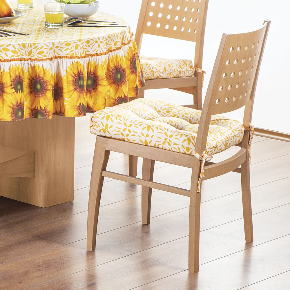 Cojines Para Sillas De Madera Para Comedor O Cocina | Estampado de Flores