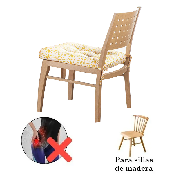 Cojines Para Sillas De Madera Para Comedor O Cocina | Estampado de Flores