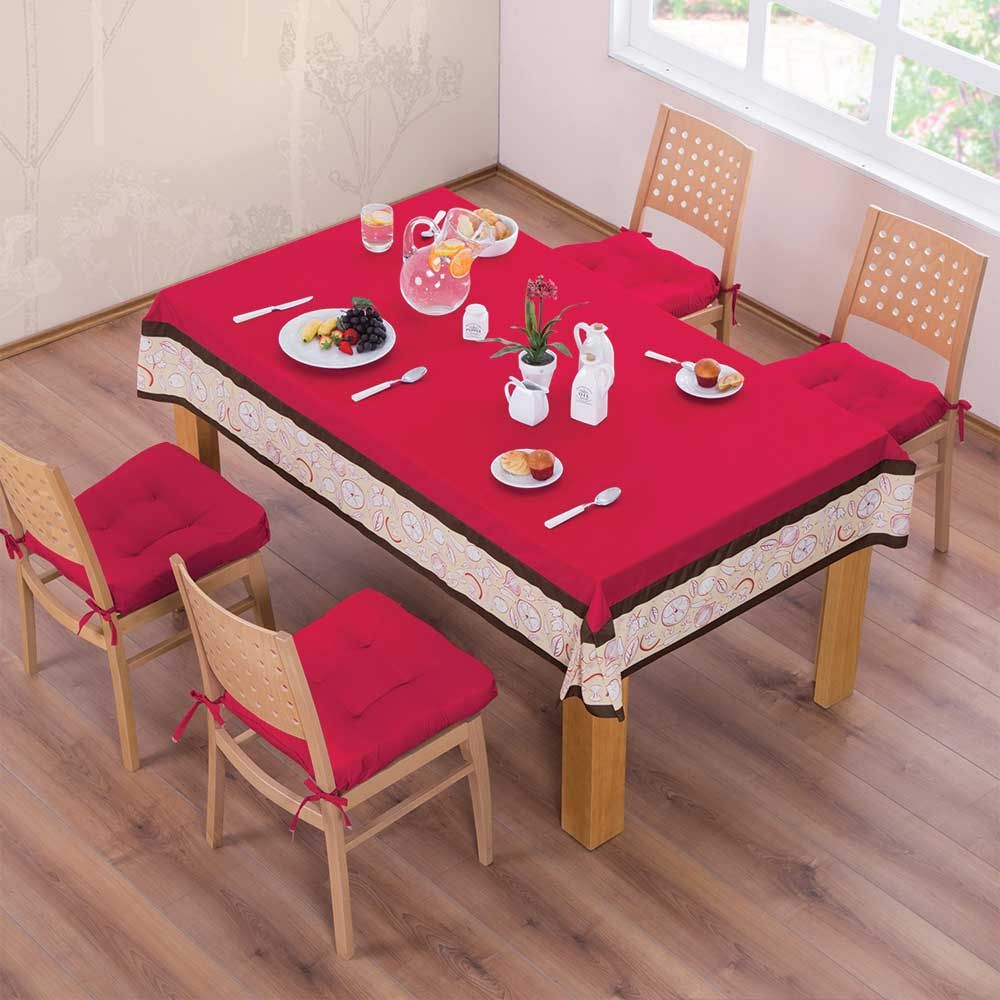 Cojines Para Sillas De Madera Para Comedor | Set De 4 Pzas | Color Rojo