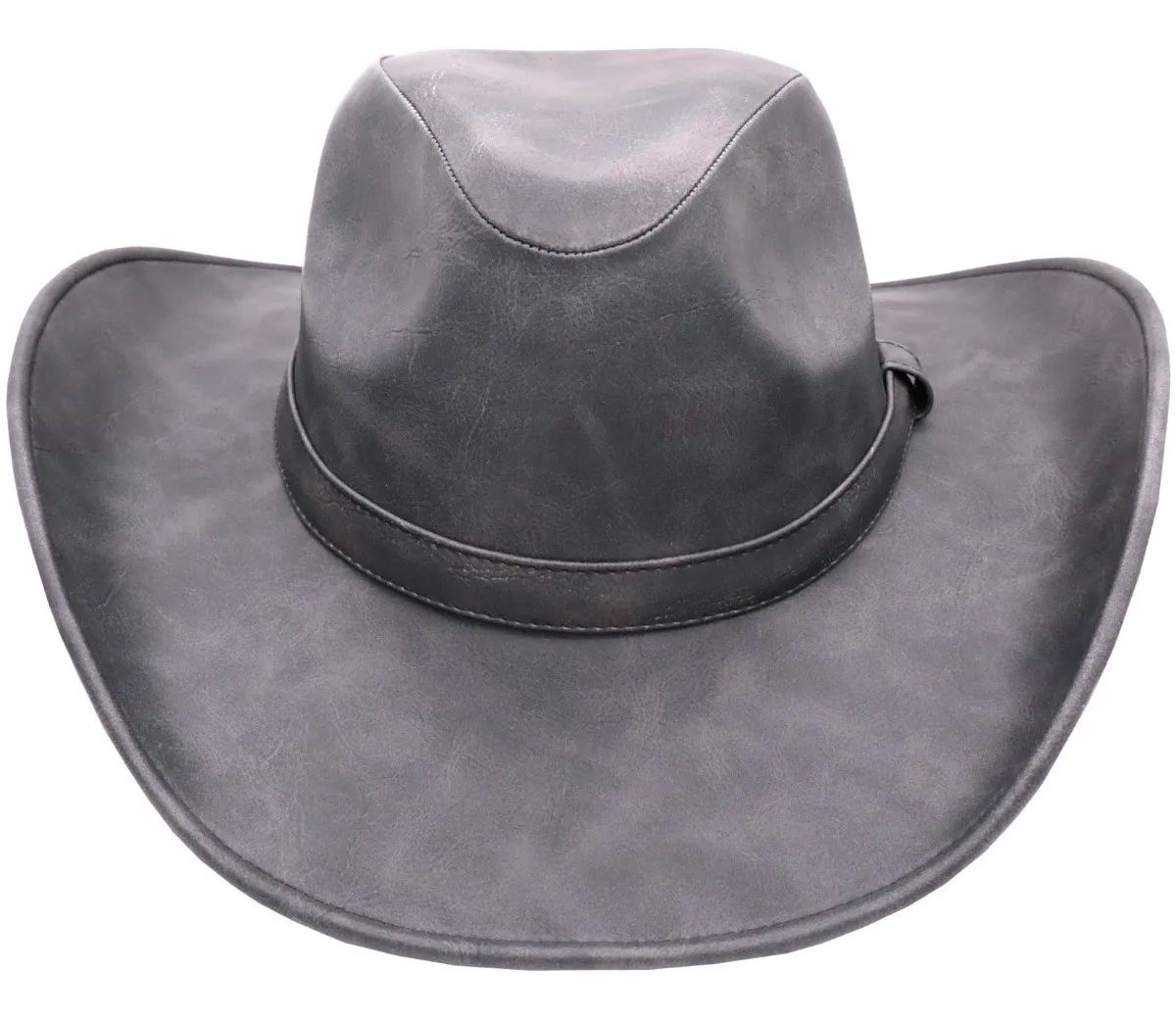 Sombrero Unisex Texana California Piel Vegana Ride Rocker Gris