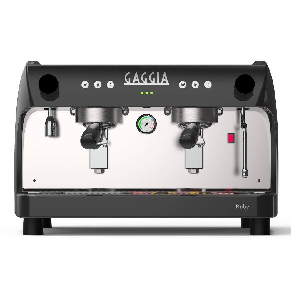 Cafetera Tradicional Ruby 2 Grupos Para Cafe Express Color Negro