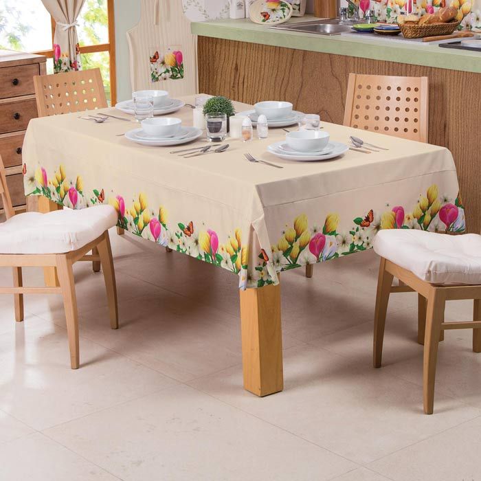 Mantel Comedor, Cocina, Desayunador | Mantel Rectangular | Color Beige