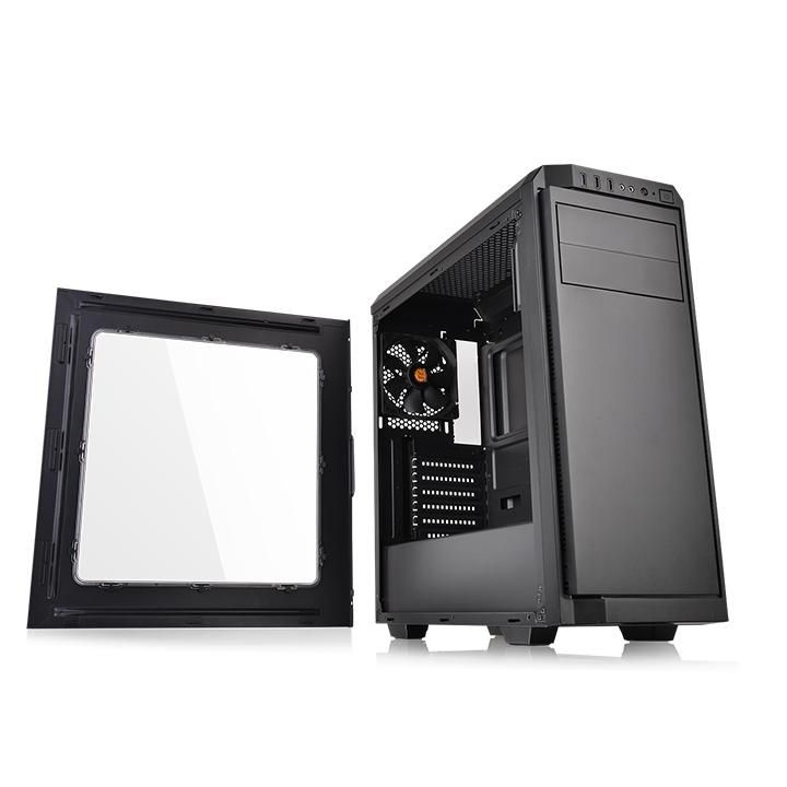 Gabinete Thermaltake V100, Midi-Tower, ATX, USB 2.0/3.0, incluye Fuente de 450W, Negro (PS-TTP-0450NN1ANU-1)