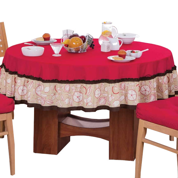 Mantel Comedor, Cocina, Desayunador | Mantel Circular | Color Rojo