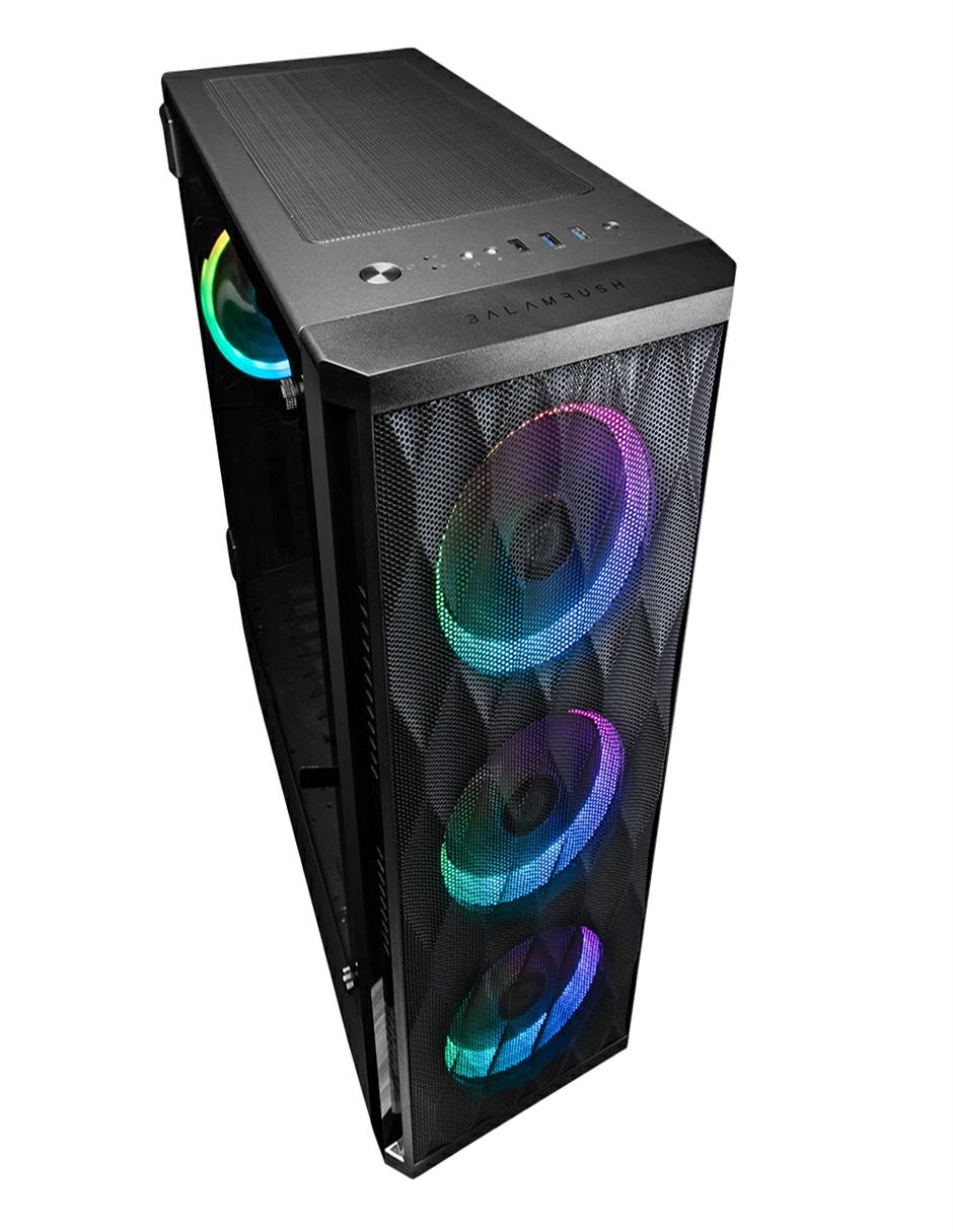 Gabinete Balam Rush Skydron SGX3000, Midi-Tower, ATX/Micro ATX/Mini-ATX, USB 2.0/3.0, sin Fuente, Negro