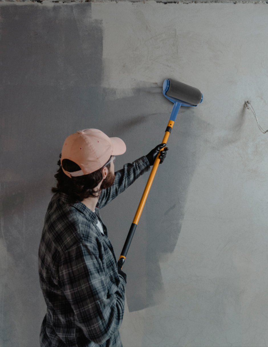 Kit Rodillo para Pintar Paint Runner Pro con Microfibra 5 piezas