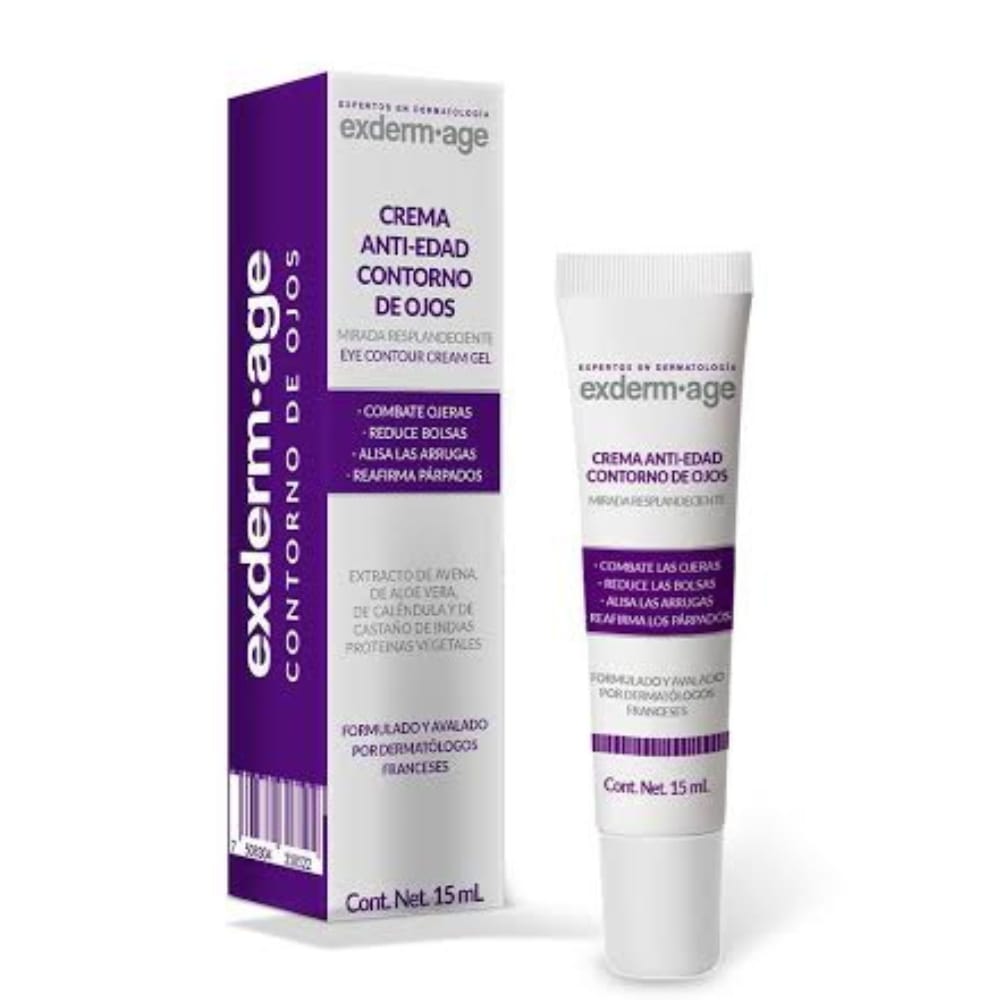 Exderm Age, Crema Contorno De Ojos Antiarrugas, Ojeras y Bolsas 15 ml (Sedecrem)