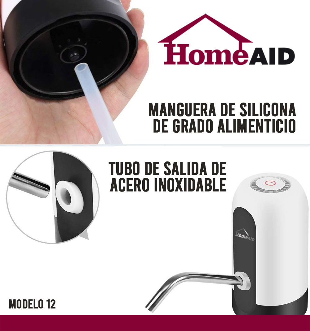 Dispensador De Agua Bomba Electrica Para Garrafon Recargable Modelo 012