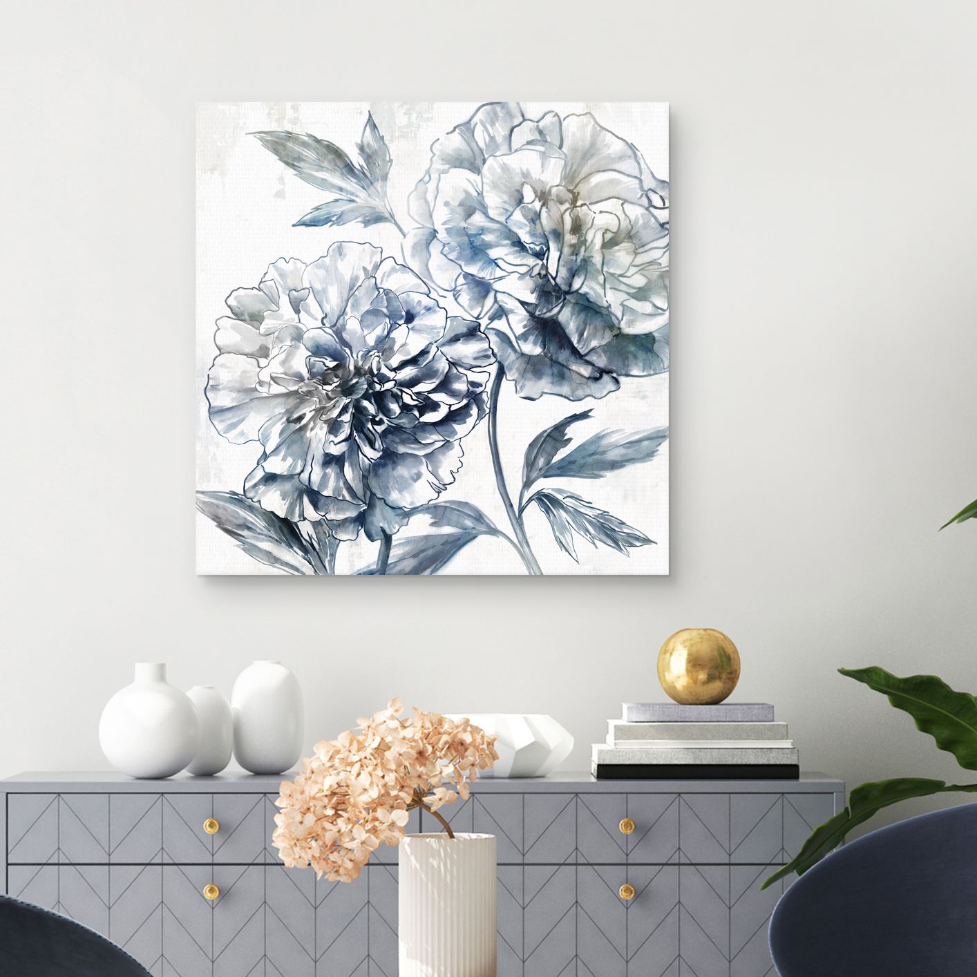 Cuadro decorativo Peonía Japonesa I