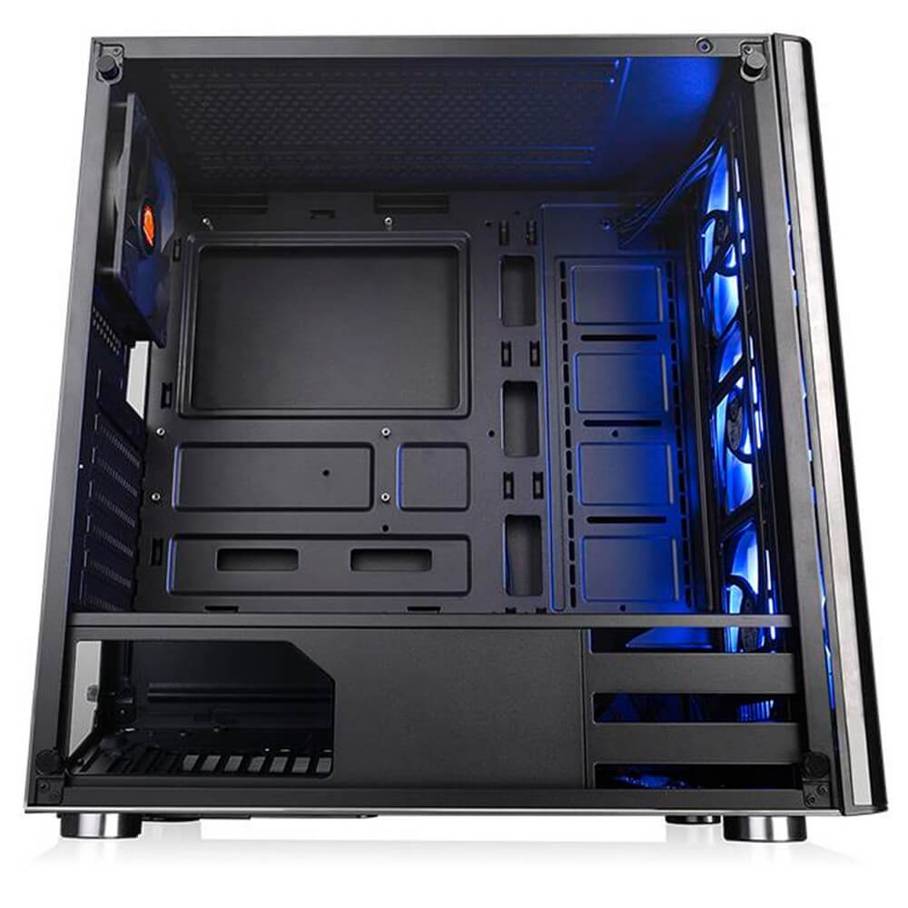 Gabinete Thermaltake V200 TG RGB, Midi-Tower, ATX/Micro-ATX/Mini-ITX, USB 2.0/3.0, sin Fuente, Negro