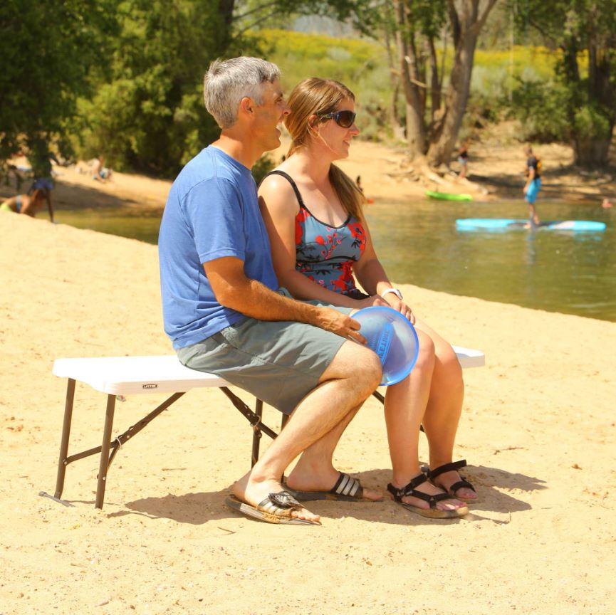 Banca Rectangular Plegable por la mitad de 1.52m Lifetime