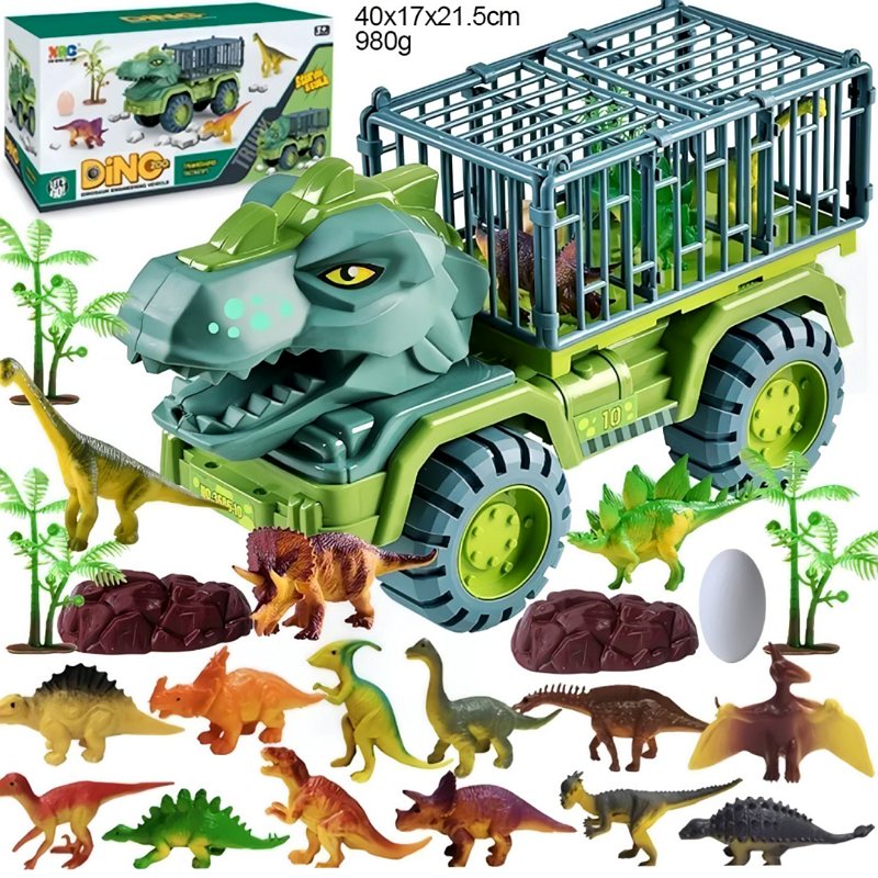 Juguete De Vehículo Transportador De Dinosaurio.