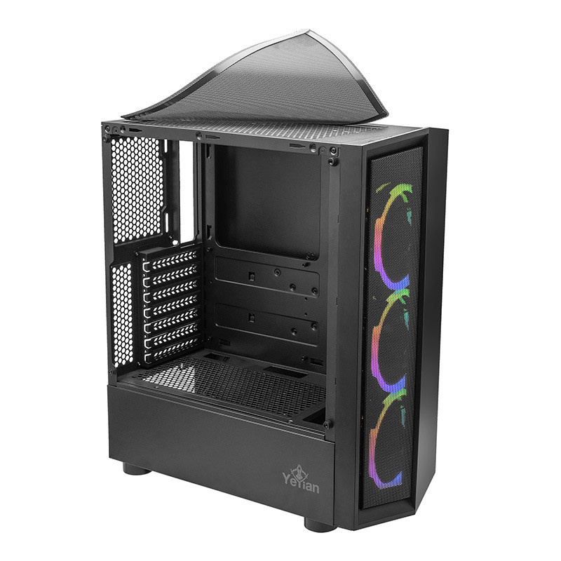 Gabinete Yeyian Ventle Master, Midi-Tower, Micro ATX/ATX, USB 2.0/3.0, sin Fuente, Negro