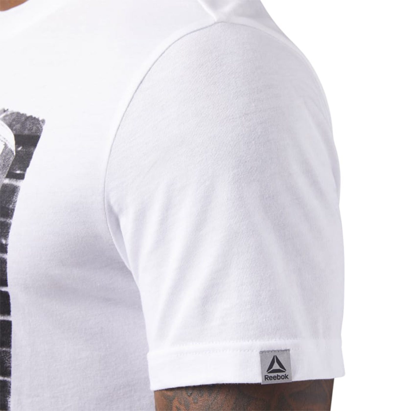 Playera Reebok Hombre Crossfit Blanco Weights CF3854
