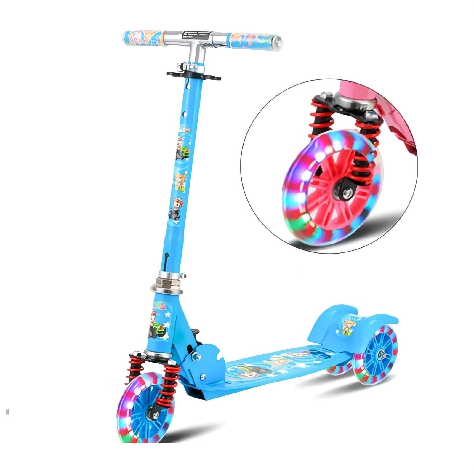 Monopatin scooter para niña edicion especial con luces led modelo