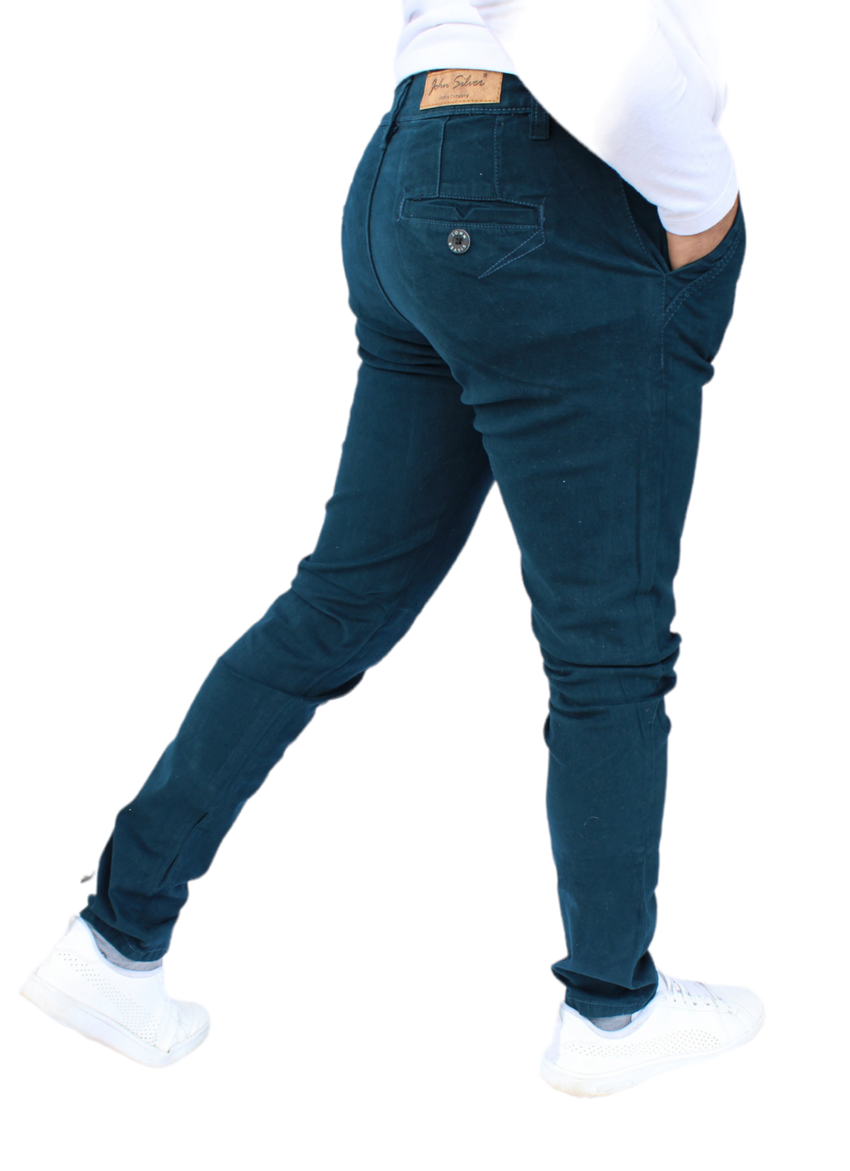 Gabardina Pantalon De Mezclilla Entubado Hombre Pantalón Skinny De