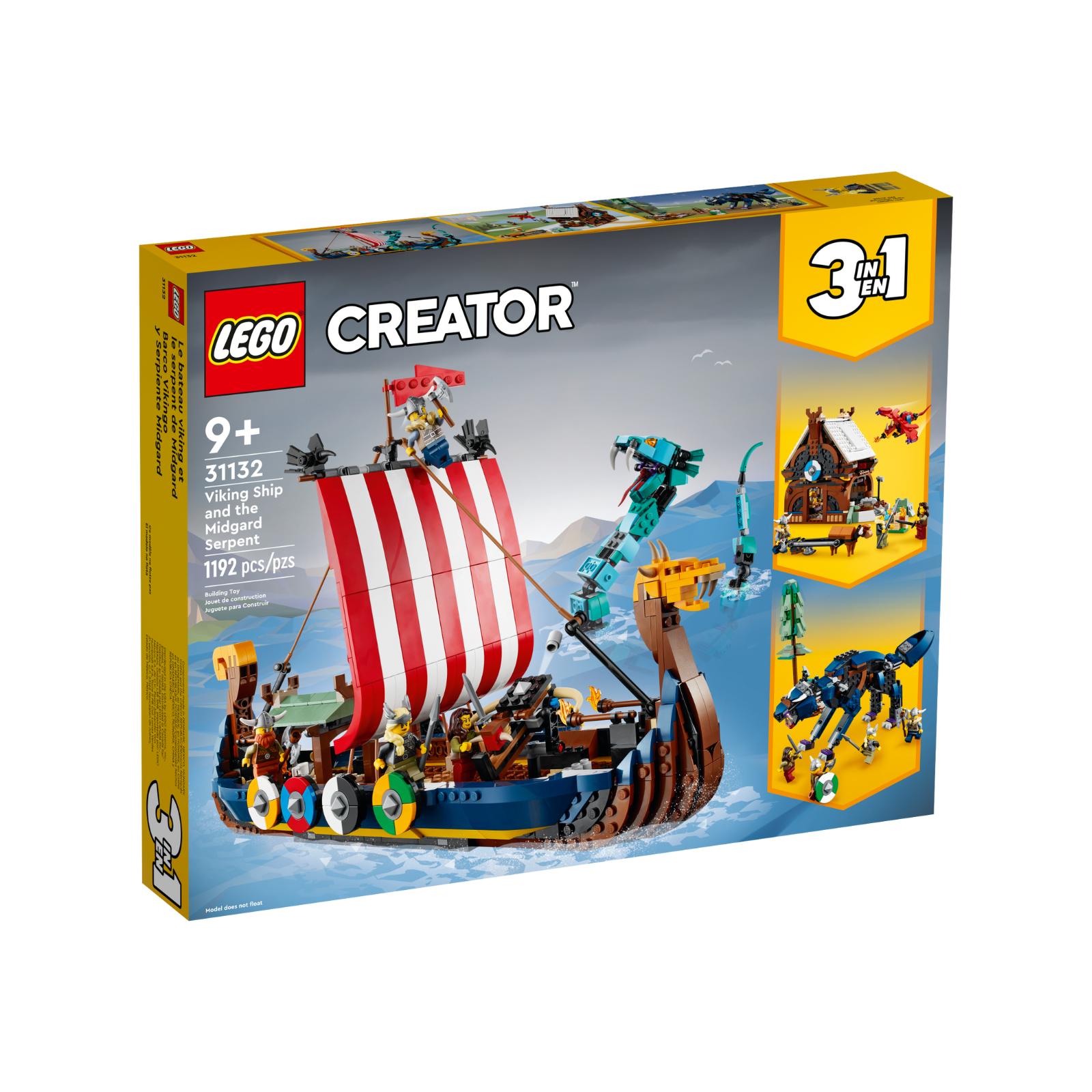 Lego 31132 Barco Vikingo y Serpiente Midgard