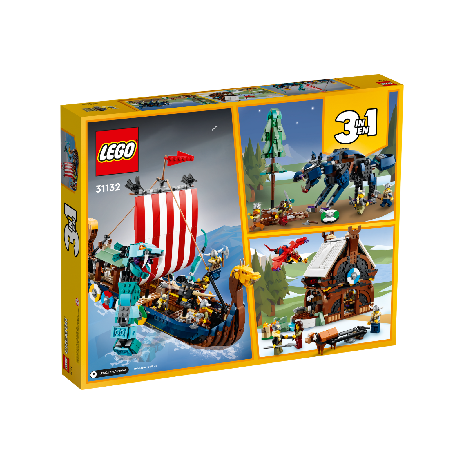 Lego 31132 Barco Vikingo y Serpiente Midgard