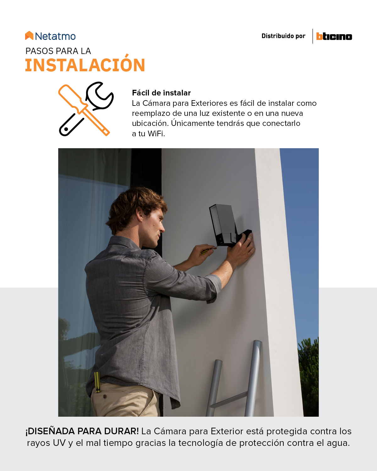 Camara de Seguridad Inteligente Netatmo para exterior
