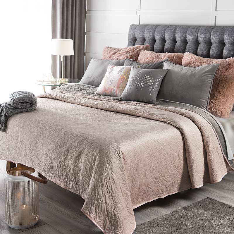Cobertor Austral Velvet rosa Matrimonial XL- Vianney 