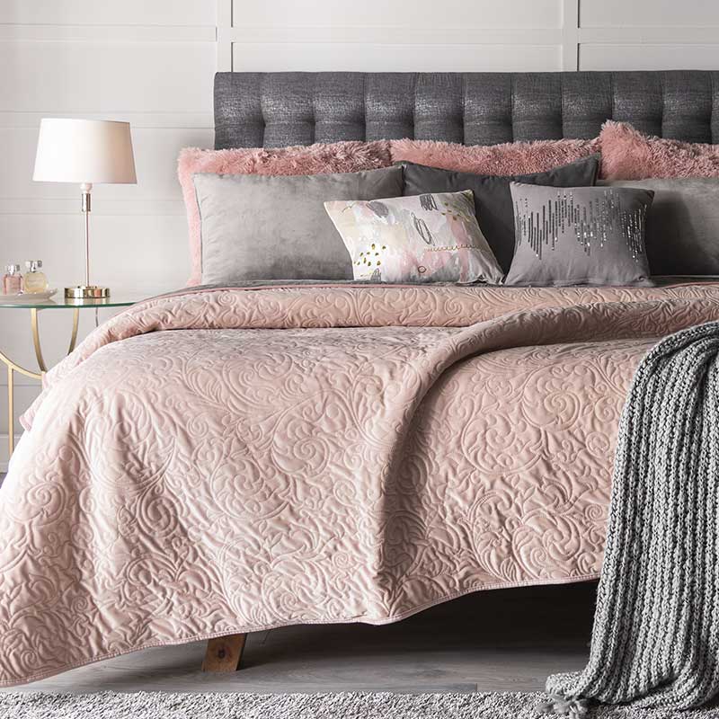 Cobertor Austral Velvet rosa Matrimonial XL- Vianney 