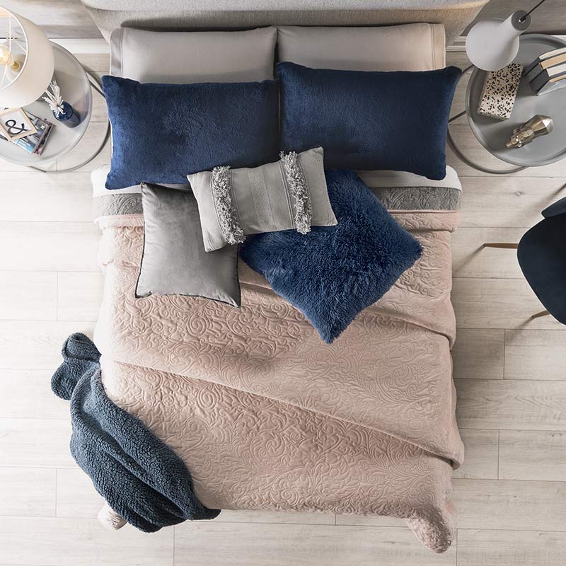 Cobertor Austral Velvet rosa Matrimonial XL- Vianney 