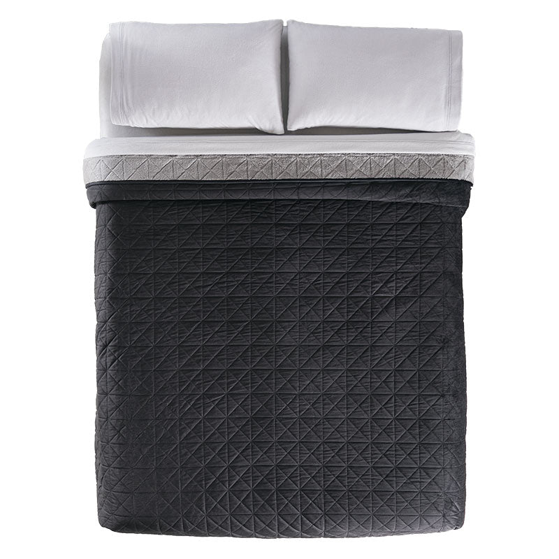 Cobertor Autral Velvet negro Matrimonial XL - Vianney