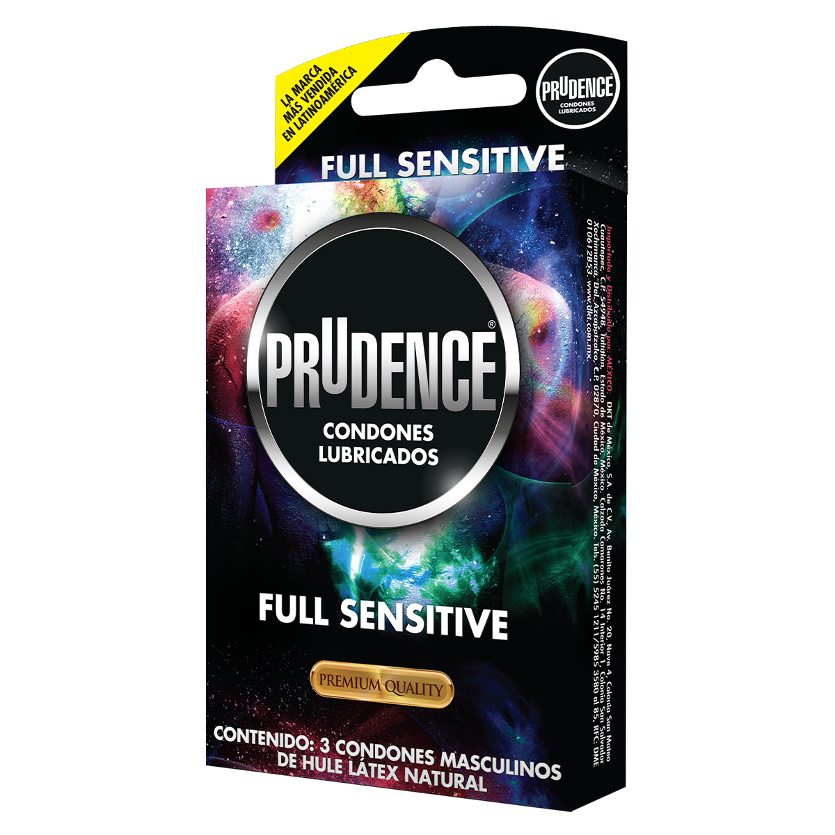 3 Condones Prudence Full Sensitive, Más Delgado, Lubricado Doble