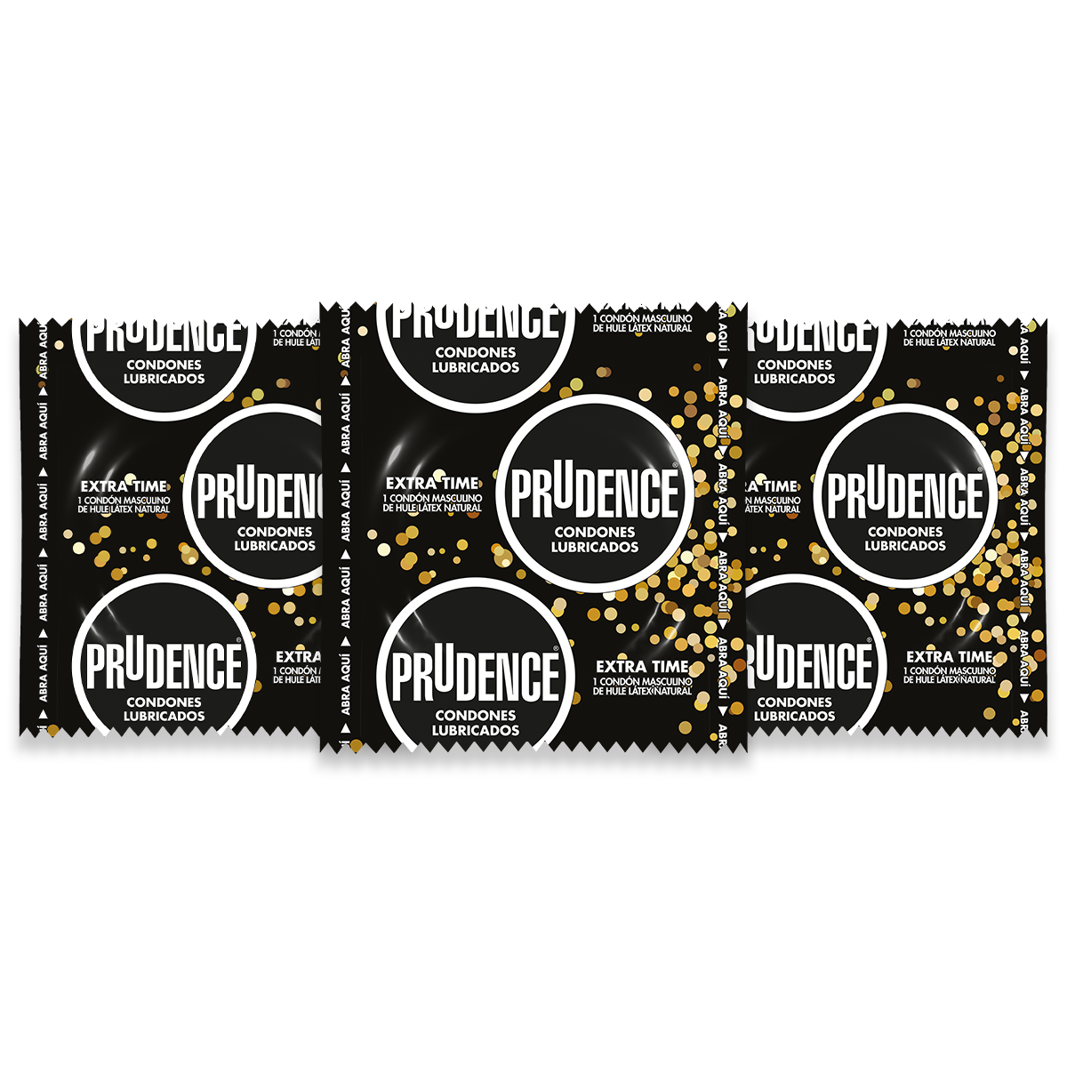 Cartera De 3 Condones Prudence Con Retardante Extra Time