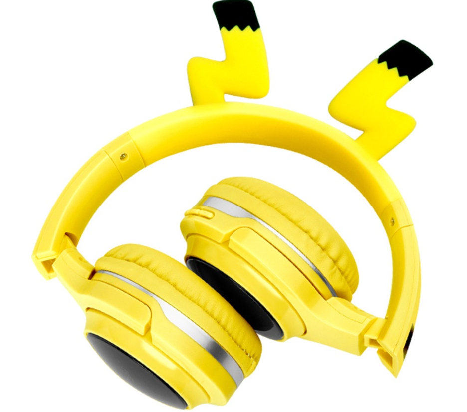 Audífonos Diadema Pikachu Pokemon Bluetooth Inalámbricos