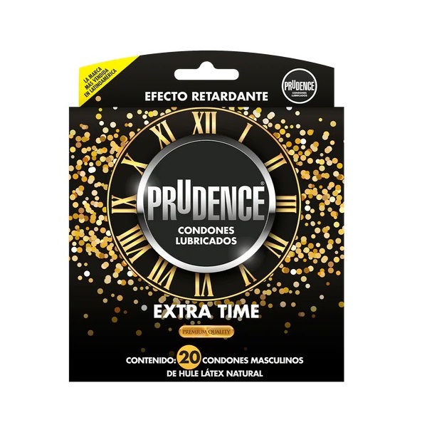 Paquete Con 20 Condones Prudence Extra Time Con Retardante