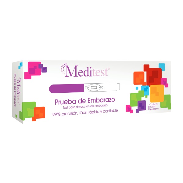 Prueba De Embarazo Meditest Tipo Pluma, Rápido De Un Uso