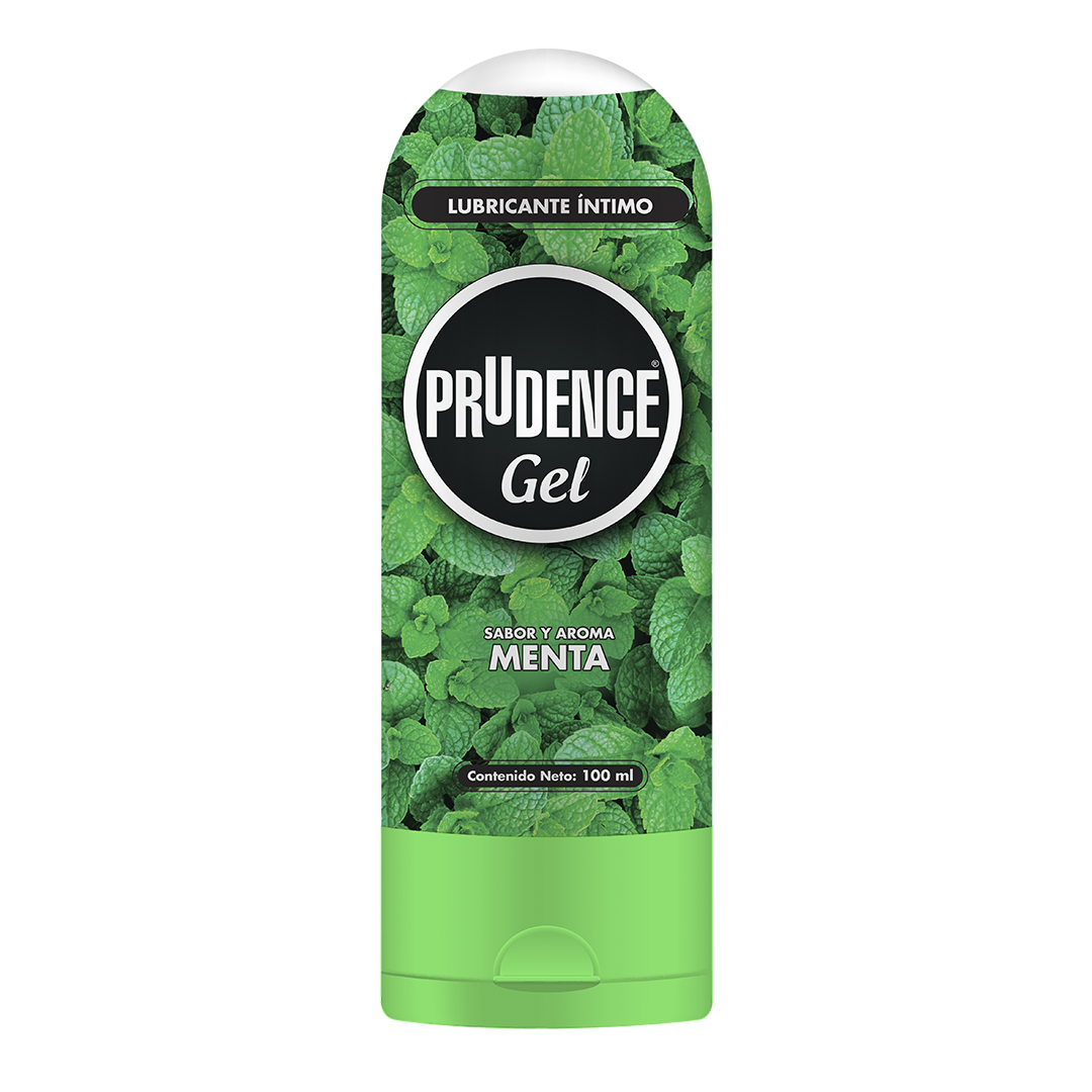 Lubricante Comestible Con Sabor Menta Prudence Gel 100ml Base Agua