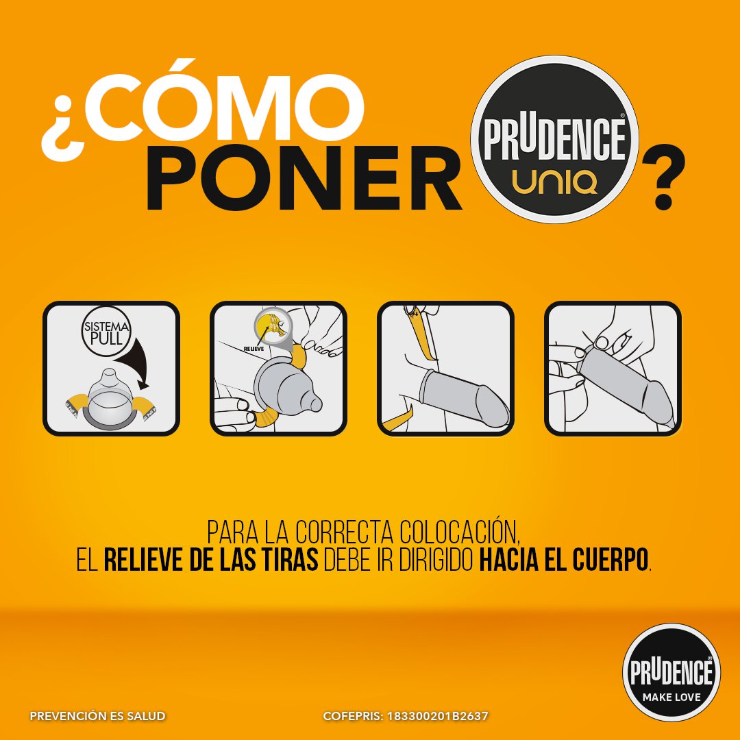 3 Condones Prudence Uniq De Resina Sin Látex + 3 Lubricantes