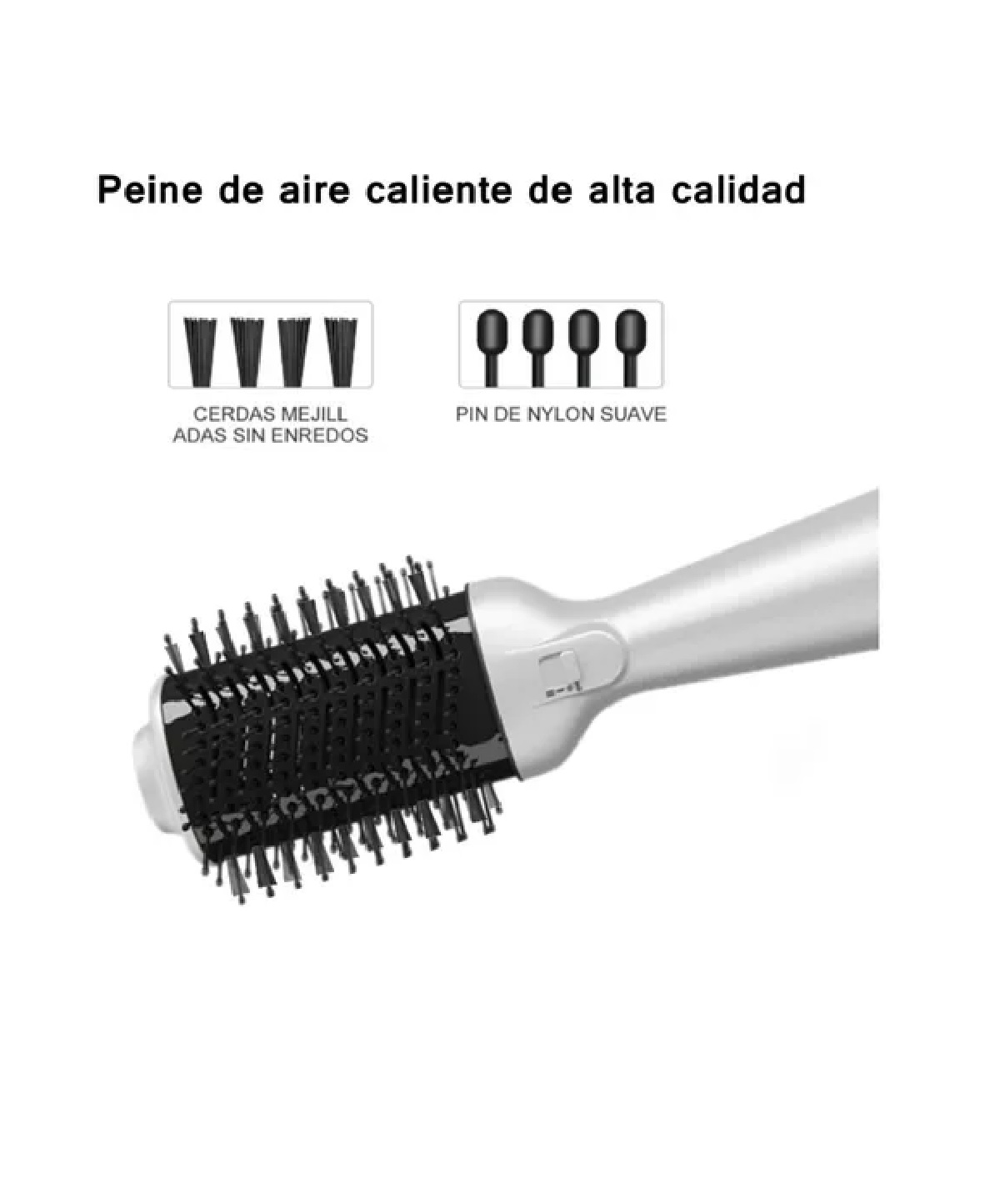 Cepillo Alaciador/rizador Y Secado  4 En 1 