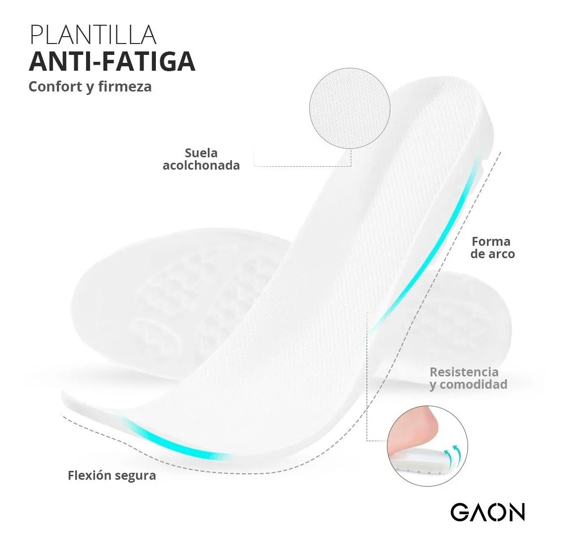 Tenis De Hombre Sneakers Deportivos Calzado Casual Moda Gaon Blanco con Suela de Colores