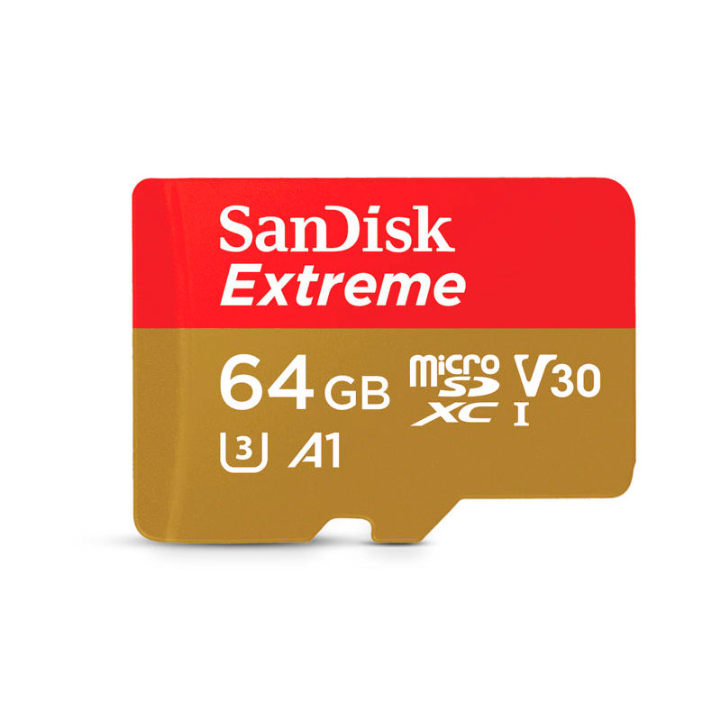 Tarjeta MicroSD SanDisk 64 GB con adaptador 