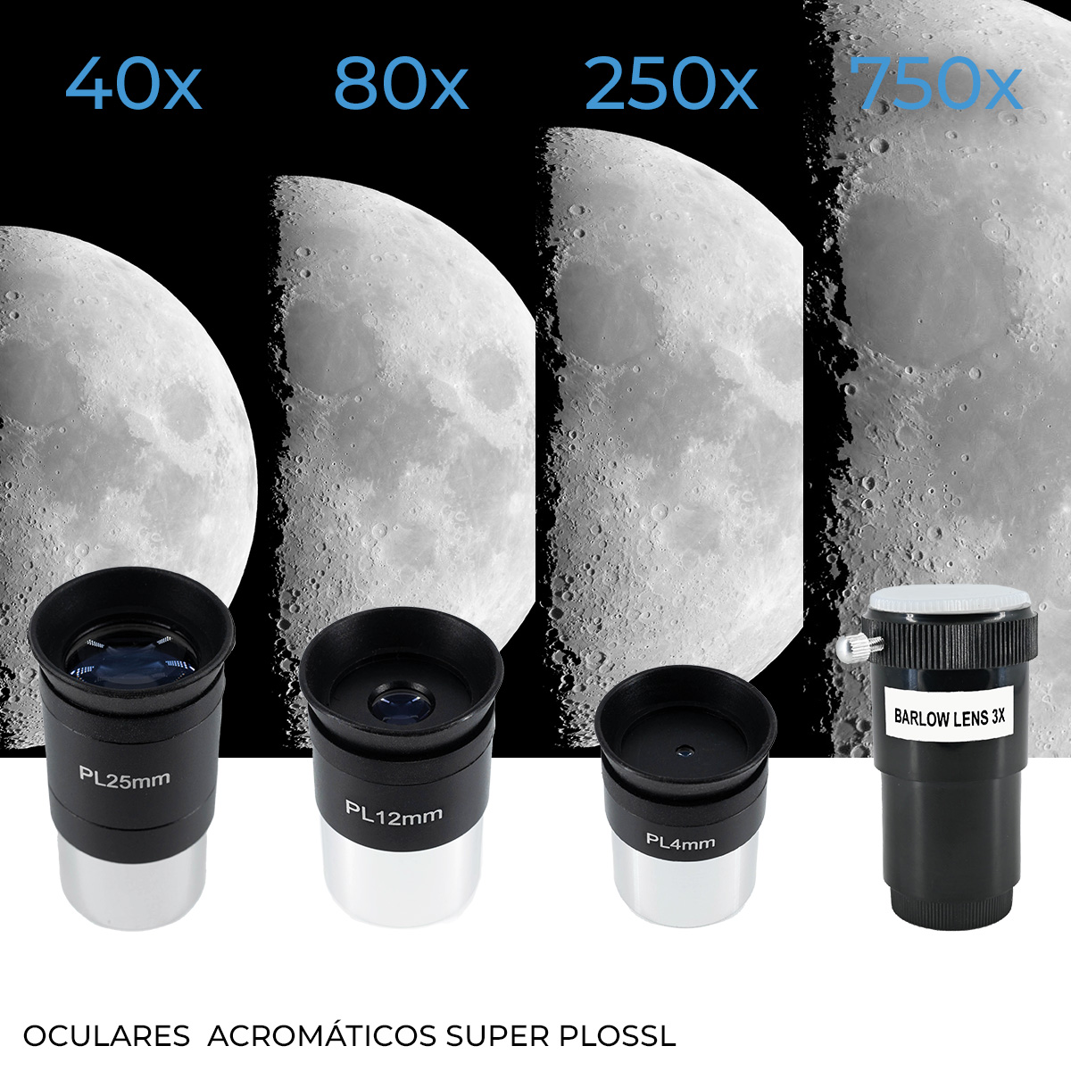 Telescopio Quasar Q90 Refractor Con Ocular Usb