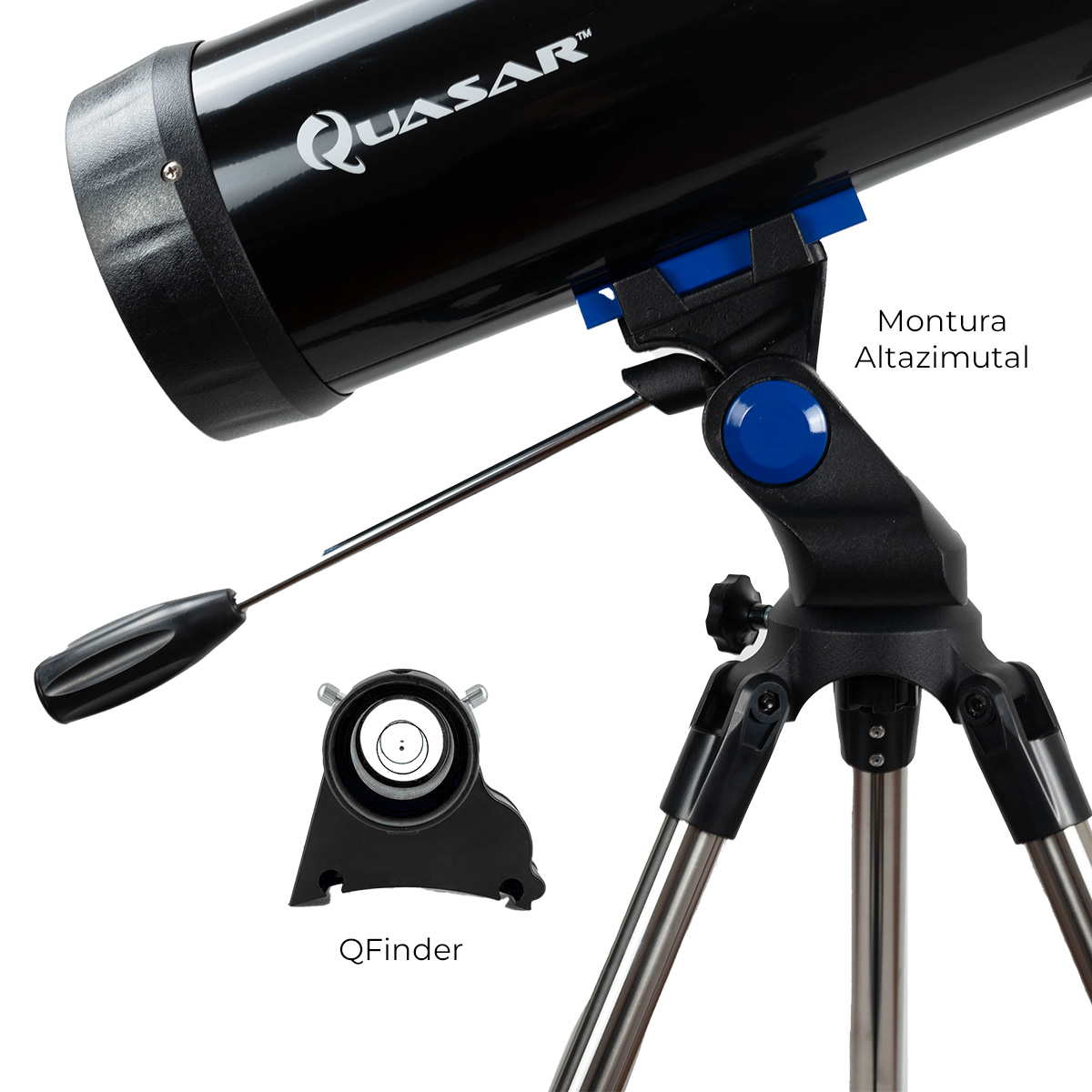 Telescopio Quasar Starter Q114 375x Con Adaptador Smartphone