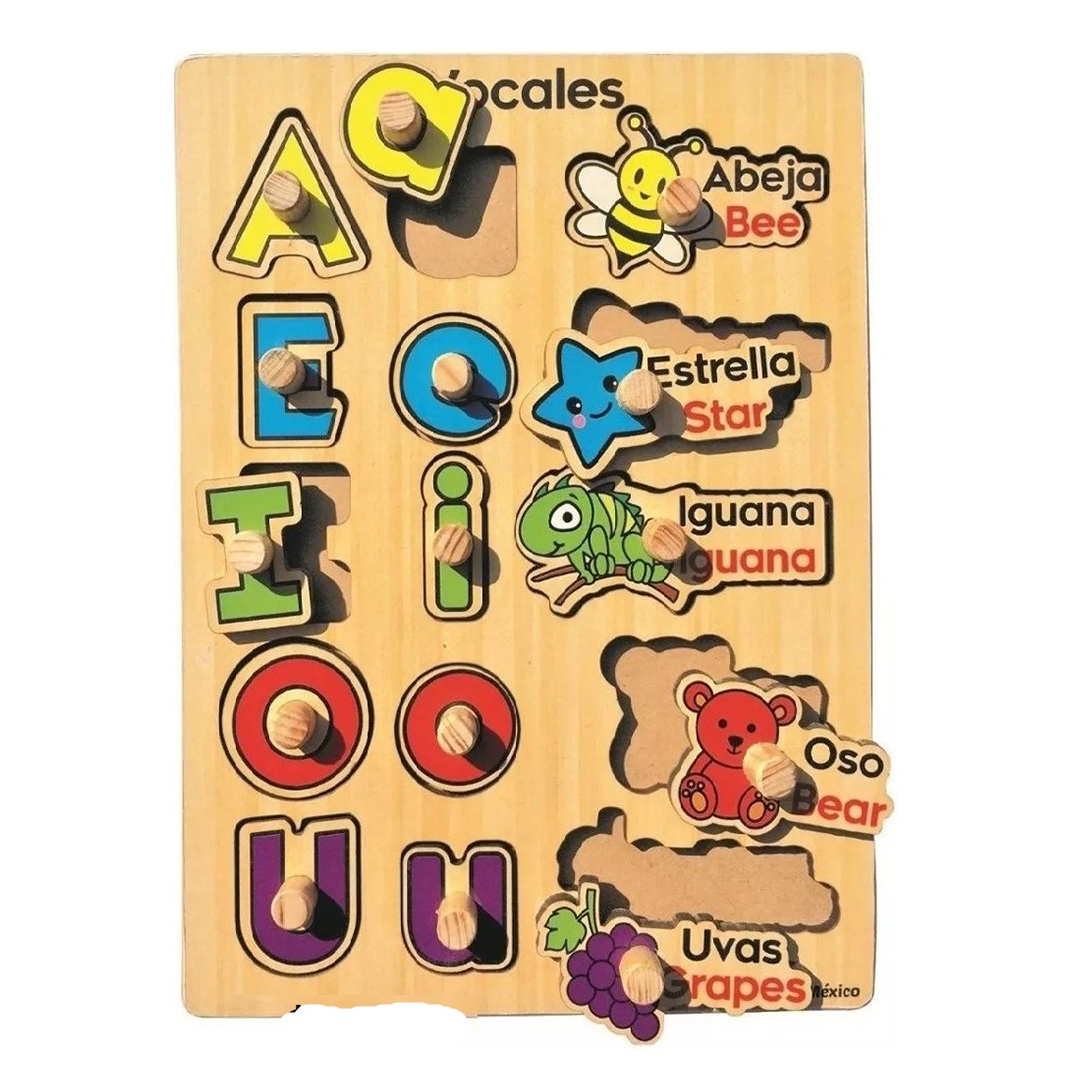 rompecabezas de resaque vocales