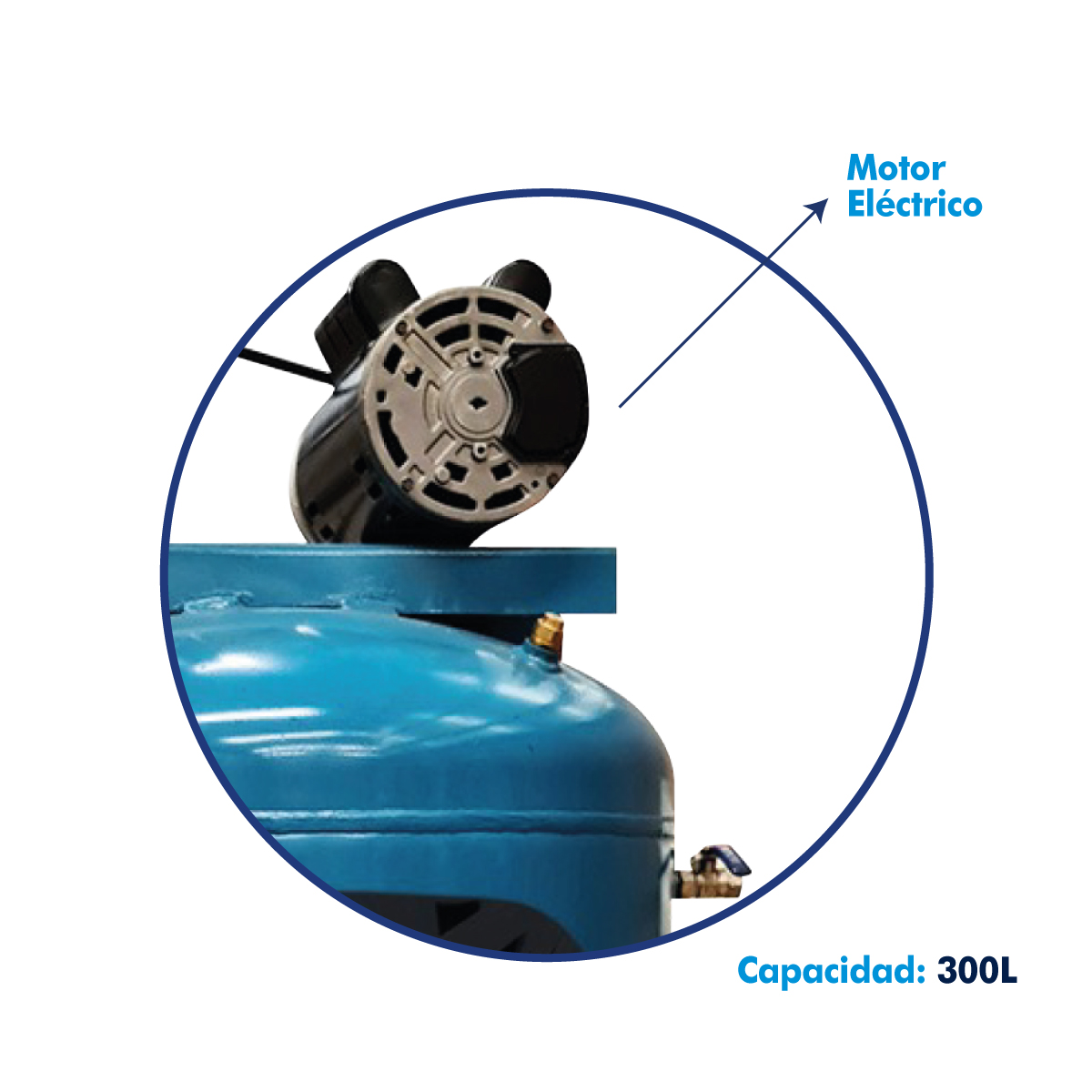 Compresor De Aire 300 Litros 5 Hp