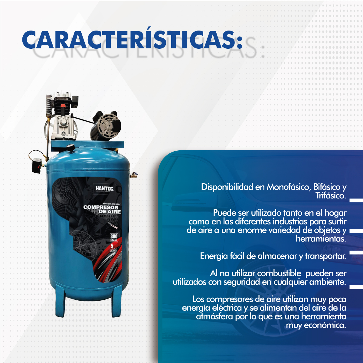 Compresor De Aire 300 Litros 5 Hp