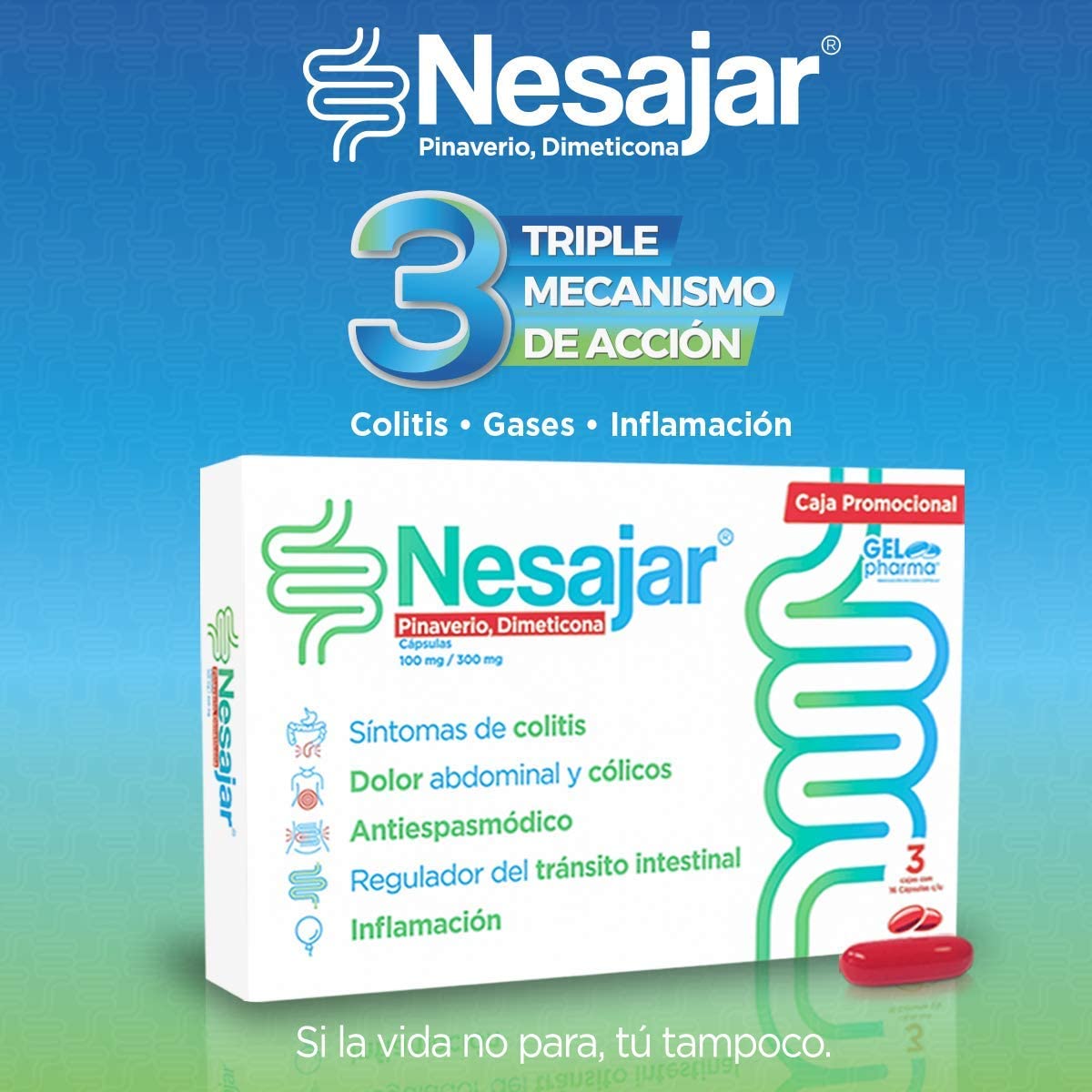 Capsulas Nesajar 649942 3 Pack Alivio de Estreñimiento