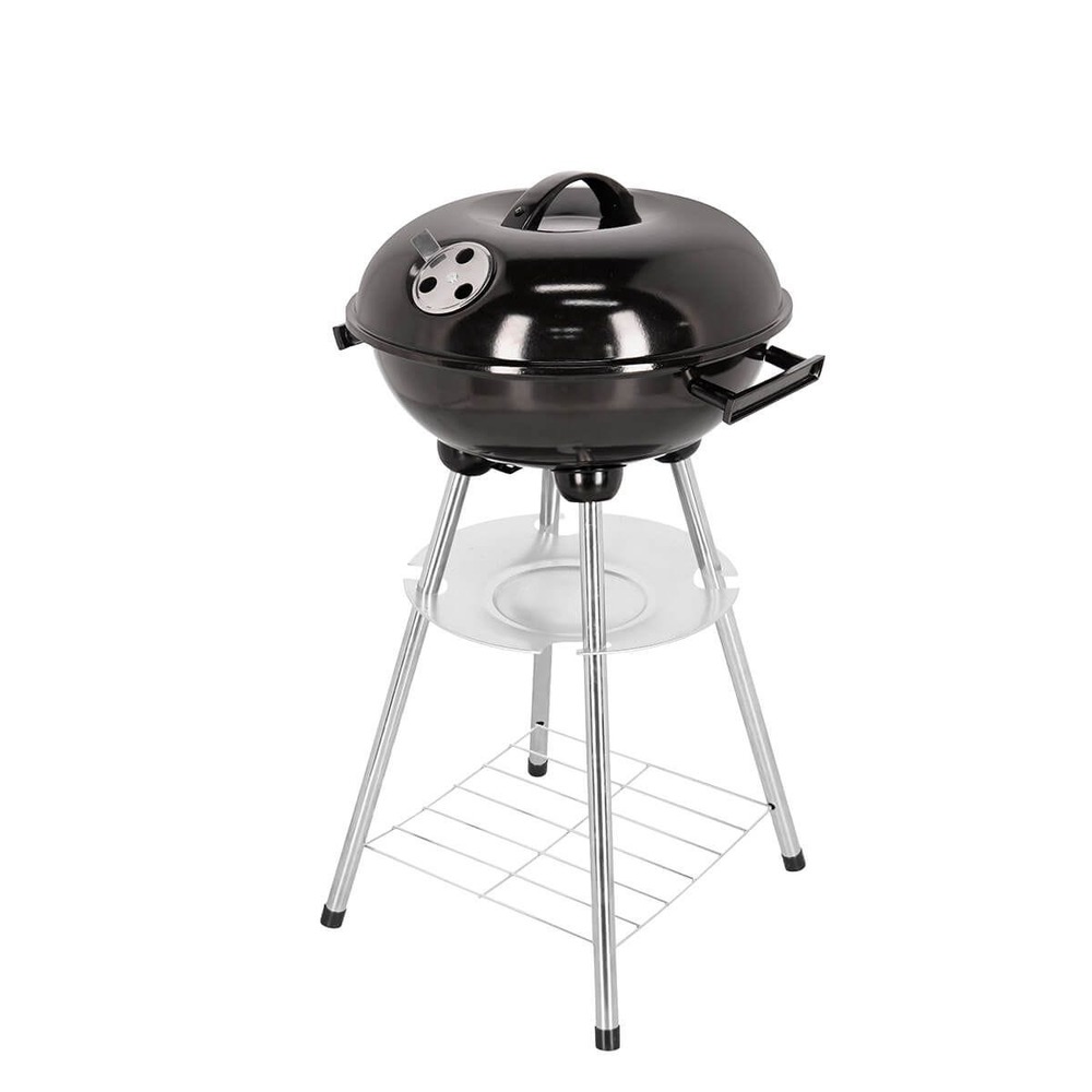 Asador De Carbon Premium 35'' De Metal Reforzado Negro Storyland