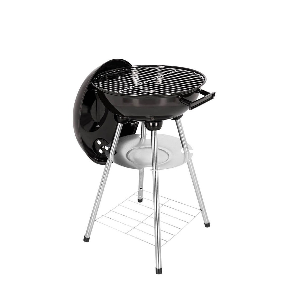Asador De Carbon Premium 35'' De Metal Reforzado Negro Storyland