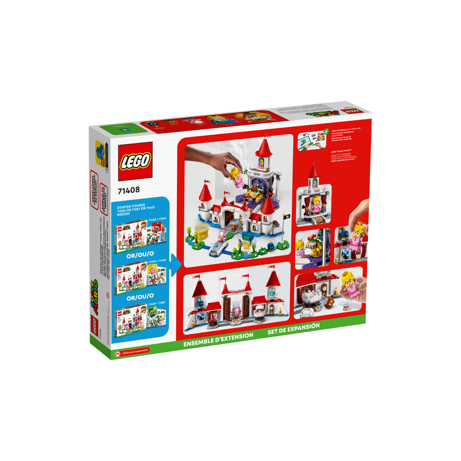 Lego 71408 Set de Expansión: Castillo de Peach
