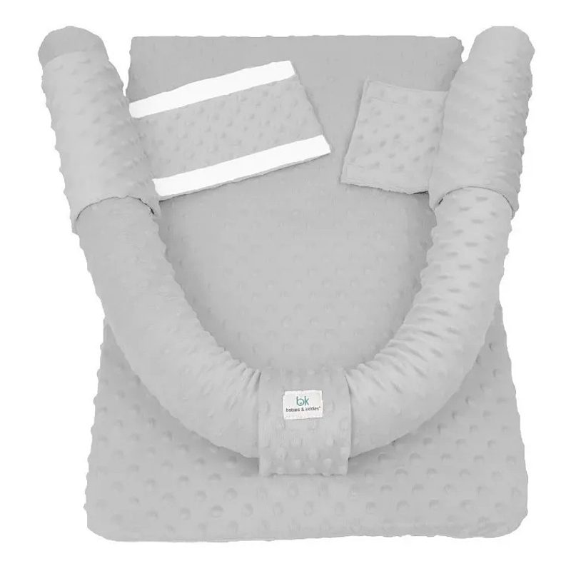 Cojin Antireflujo Colchón Anti Reflujo Bebé Cuna Soporte gris