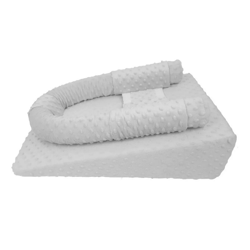 Cojin Antireflujo Colchón Anti Reflujo Bebé Cuna Soporte gris