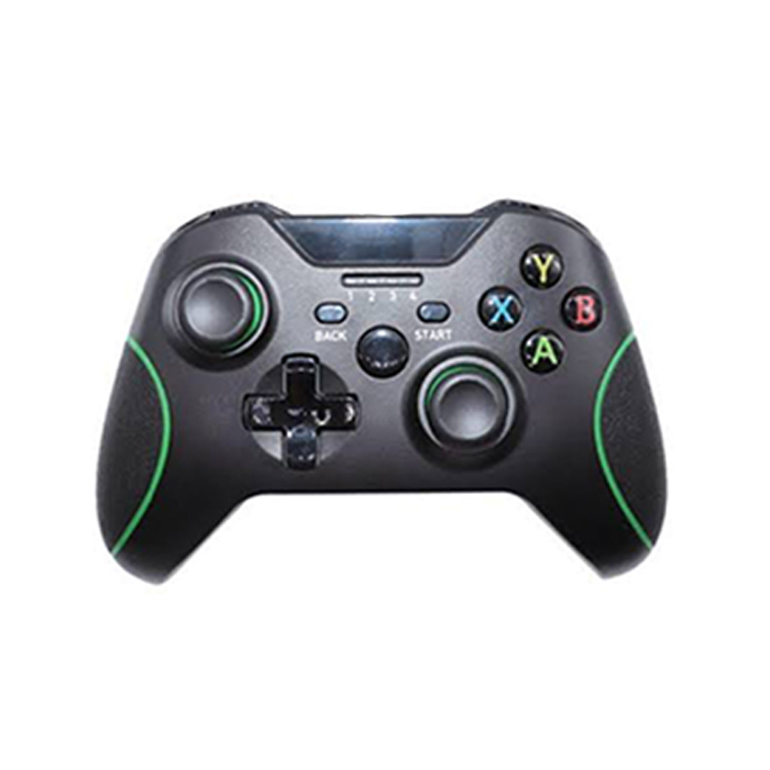 Control inalámbrico Gamepad de 2.4 GHZ controlador de juego compatible con Xbox One/One S/One X/One Series X/S /Elite/PC Windows 7/8/10 con vibración dual integrada (blanco y Negro)