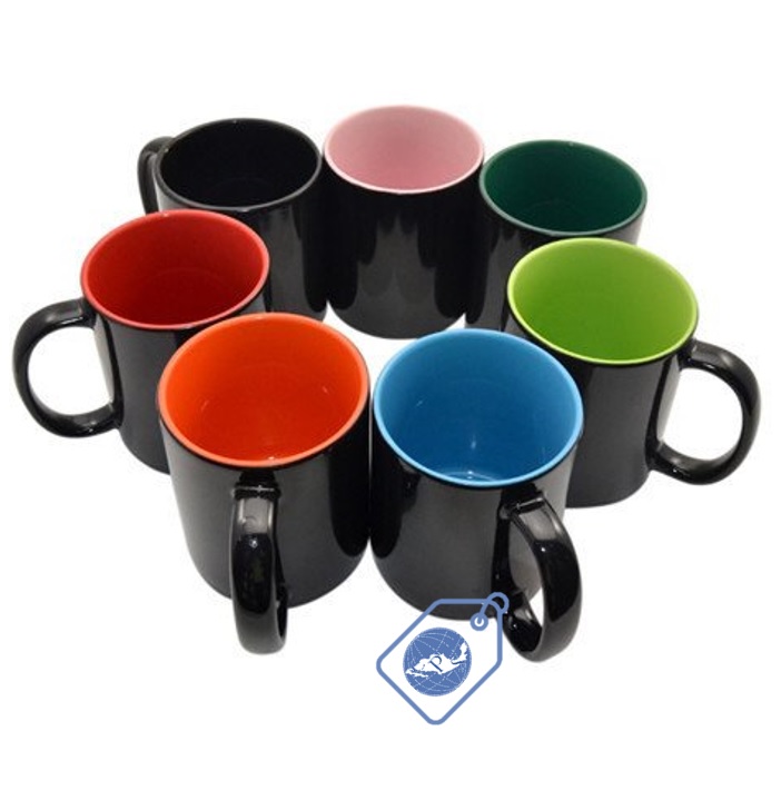 Taza Mágica con interior de color, 12 piezas.